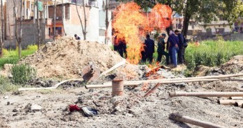 Fire Ignites During Water Boring in Lalitpur: Methane Gas Leak Suspected